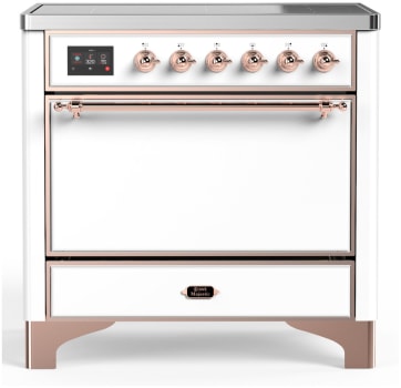 Ilve Majestic III Collection UMIB36QNR3WHP - 36 Inch Induction Range with 6 Induction Elements