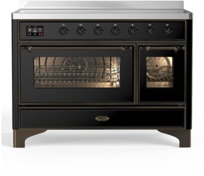 Ilve Majestic III Collection UMIB48NR3BKB - 48 Inch Induction Range with 6 Cooking Elements