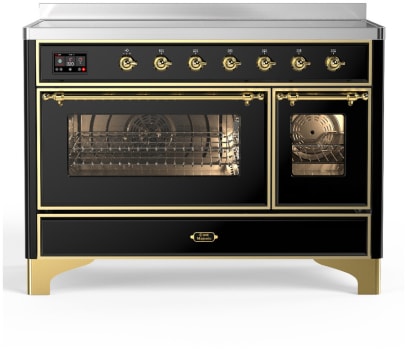 Ilve Majestic III Collection UMIB48NR3BKG - 48 Inch Induction Range with 6 Cooking Elements