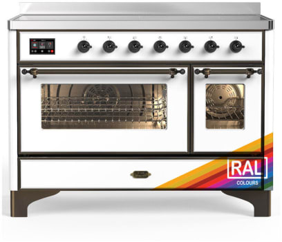 Ilve Majestic III Collection UMIB48NR3RAB - 48 Inch Induction Range with 6 Cooking Elements