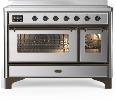 Ilve Majestic III Collection UMIB48NR3SSB - 48 Inch Induction Range with 6 Cooking Elements