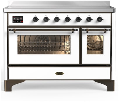 Ilve Majestic III Collection UMIB48NR3WHB - 48 Inch Induction Range with 6 Cooking Elements