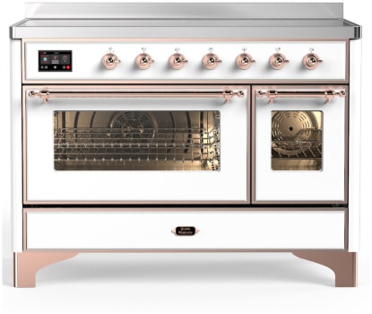 Ilve Majestic III Collection UMIB48NR3WHP - 48 Inch Induction Range with 6 Cooking Elements
