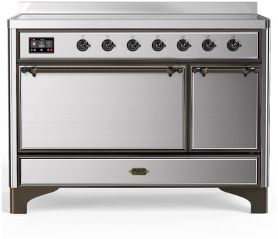 Ilve Majestic III Collection UMIB48QNR3SSB - 48 Inch Induction Range with 6 Elements