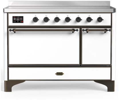 Ilve Majestic III Collection UMIB48QNR3WHB - 48 Inch Induction Range with 6 Elements