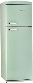 Unique Appliances Classic Retro UNQ310LLGTM - 24 Inch Freestanding Top Mount Refrigerator