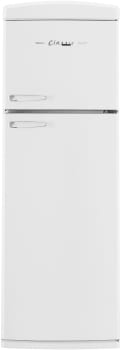 Unique Appliances Classic Retro UNQ310LWTM - 24 Inch Freestanding Top Mount Refrigerator
