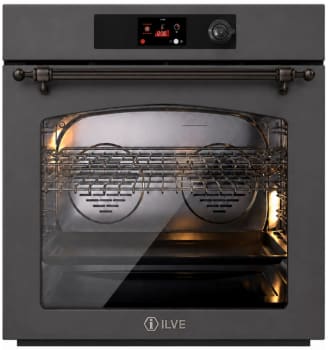 Ilve Nostalgie II Collection UOV30NTPYMGB - 30 inch Pyrolytic Single Wall Oven with 4.4 cu. ft. Capacity