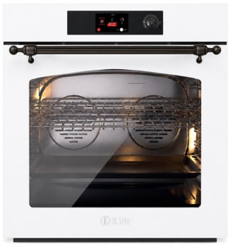 Ilve Nostalgie II Collection UOV30NTPYWHB - 30 inch Pyrolytic Single Wall Oven with 4.4 cu. ft. Capacity