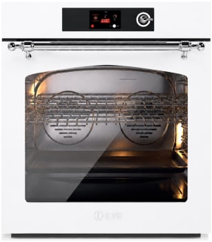 Ilve Nostalgie II Collection UOV30NTPYWHC - 30 inch Pyrolytic Single Wall Oven with 4.4 cu. ft. Capacity