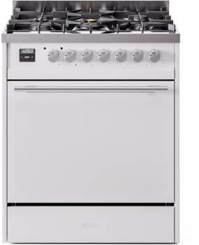 Ilve Professional Plus II UP30QMPWH - 30 Inch Freestanding Dual Fuel Range