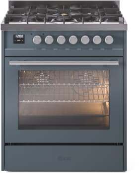 Ilve Professional Plus II UP30WMPBG - 30 Inch Freestanding Dual Fuel Range
