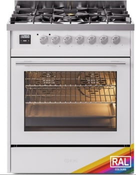 Ilve Professional Plus II UP30WMPRA - 30 Inch Freestanding Dual Fuel Range