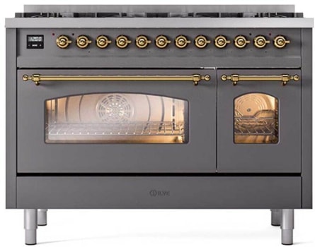 Ilve Nostalgie II Collection UP488NMPMGG - 48 Inch Dual Fuel Range