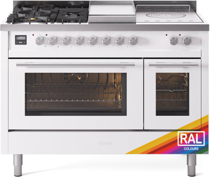 Ilve Professional Plus II UP48FSWMPRALP - 48 Inch Freestanding Dual Fuel Range