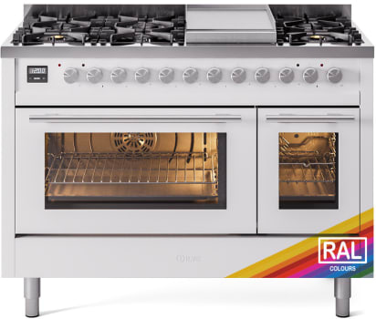 Ilve Professional Plus II UP48FWMPRALP - 48 Inch Freestanding Dual Fuel Range