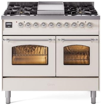 Ilve Nostalgie Collection UPD40FNMPAWC - 40 Inch Freestanding Dual Fuel Range in Front View