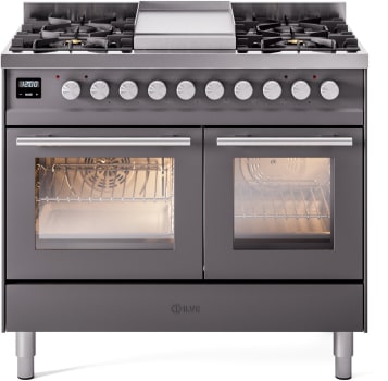 Ilve Professional Plus II UPD40FWMPMGLP - 40 Inch Freestanding Dual Fuel Range
