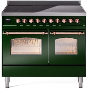 Ilve Nostalgie II Collection UPDI406NMPEGP - 40 Inch Freestanding Electric Induction Range in Front View