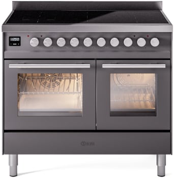 Ilve Professional Plus II UPDI406WMPMG - 40 Inch Freestanding Induction Range with 6 Elements