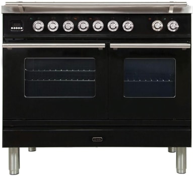 Kitchen Ranges 40 Inch Ilve UPDW1006DMPNLP 40 Inch Freestanding Professional Dual Fuel Range ...