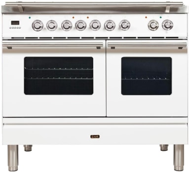 Ilve 40'' Professional Plus II Dual Fuel Natural Gas Range with Griddl –