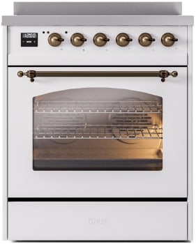 Ilve Nostalgie II Collection UPI304NMPWHB - 30 Inch Freestanding Induction Range