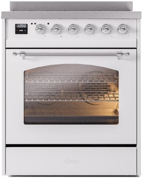 Ilve Nostalgie II Collection UPI304NMPWHC - 30 Inch Freestanding Induction Range