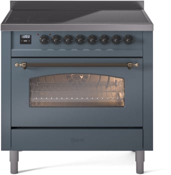 Ilve Nostalgie II Collection UPI366NMPBGB - 36 Inch Freestanding Electric Induction Range