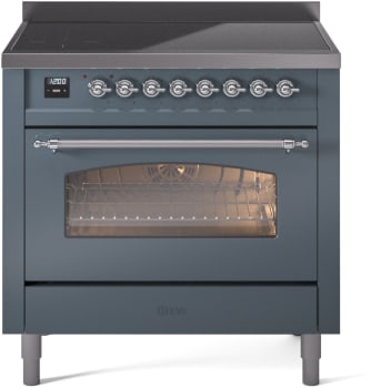 Ilve Nostalgie II Collection UPI366NMPBGC - 36 Inch Freestanding Electric Induction Range