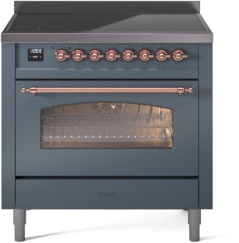 Ilve Nostalgie II Collection UPI366NMPBGP - 36 Inch Freestanding Electric Induction Range