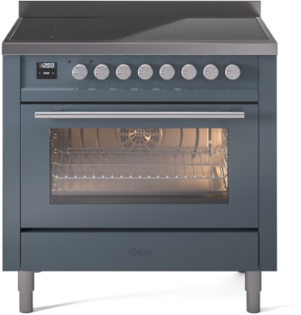 Ilve Professional Plus II UPI366WMPBG - 36 Inch Freestanding Induction Range