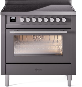Ilve Professional Plus II UPI366WMPMG - 36 Inch Freestanding Induction Range