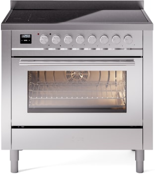 Ilve Professional Plus II UPI366WMPSS - 36 Inch Freestanding Induction Range