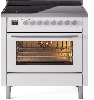 Ilve Professional Plus II UPI366WMPWH - 36 Inch Freestanding Induction Range