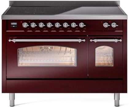 Ilve Nostalgie II Collection UPI486NMPBUC - 48 Inch Freestanding Electric Induction Range in Front View
