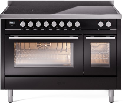 Ilve Professional Plus II UPI486WMPBK - 48 Inch Freestanding Induction Range