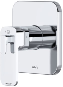 Rohl Equinox™ TEQ44C - Equinox™ 1/2 Inch Single Lever Handle Thermostatic and Pressure Balance Trim with 2 Functions in Chrome