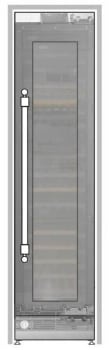 Ilve UWFC24BNNPRY - 24 inch Built-In Triple Zone Wine Column with 100 Bottle Capacity