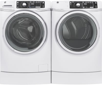 Ge Gewadrew91 Side By Washer Dryer Set With Front Load Ge Rightheight Design Series Gewadrew91 Side By