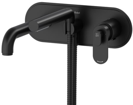 Rohl Arca™ TAA21BK - Arca™ Wall Mount Thermostatic/Pressure Balance Tub Filler Trim in Black