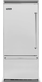 ♔ Viking VCDPB536LPW 36 Inch Bottom-Freezer Left Hinge Colored Door