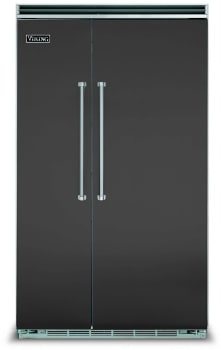 Viking VCDPS548CS 48 Inch Side by Side Colored Door Panel: Cast Black