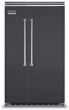 Viking Vcsb5483gg 48 Inch Built In Side By Side Refrigerator With Plasmacluster Air Purifier Prochill Management Energy Star 29 1 Cu Ft Capacity 5 Adjustable Glass Shelves 7 Door Bins Adjustable Humidity Drawers And