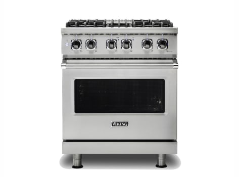 Viking 5 Series VDR5304BSS - 5 Series 30" Dual Fuel Range in Front View