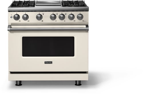 Viking 5 Series VDR53644GPWLP - 36"W. Dual Fuel Range; Four Burners with Griddle