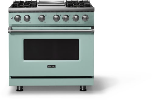 Viking 5 Series VDR53644GSPLP - 36"W. Dual Fuel Range; Four Burners with Griddle