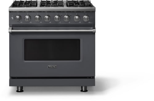 Viking 5 Series VDR53646BCS - 36"W. Dual Fuel Range; Six Burners