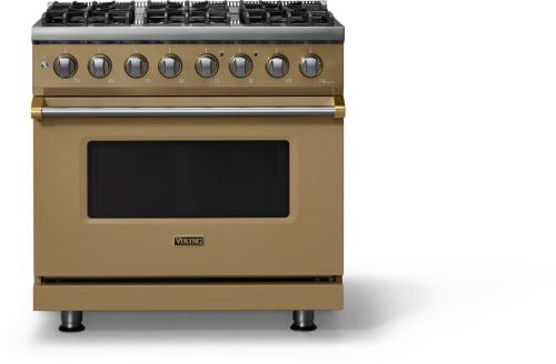 Viking 5 Series VDR53646BGHBB - 36"W. Dual Fuel Range; Six Burners