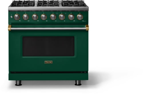 Viking 5 Series VDR53646BIVBB - 36"W. Dual Fuel Range; Six Burners